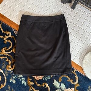 LOFT Classic Black Skirt with side zip- worn a few times- the perfect work skirt
